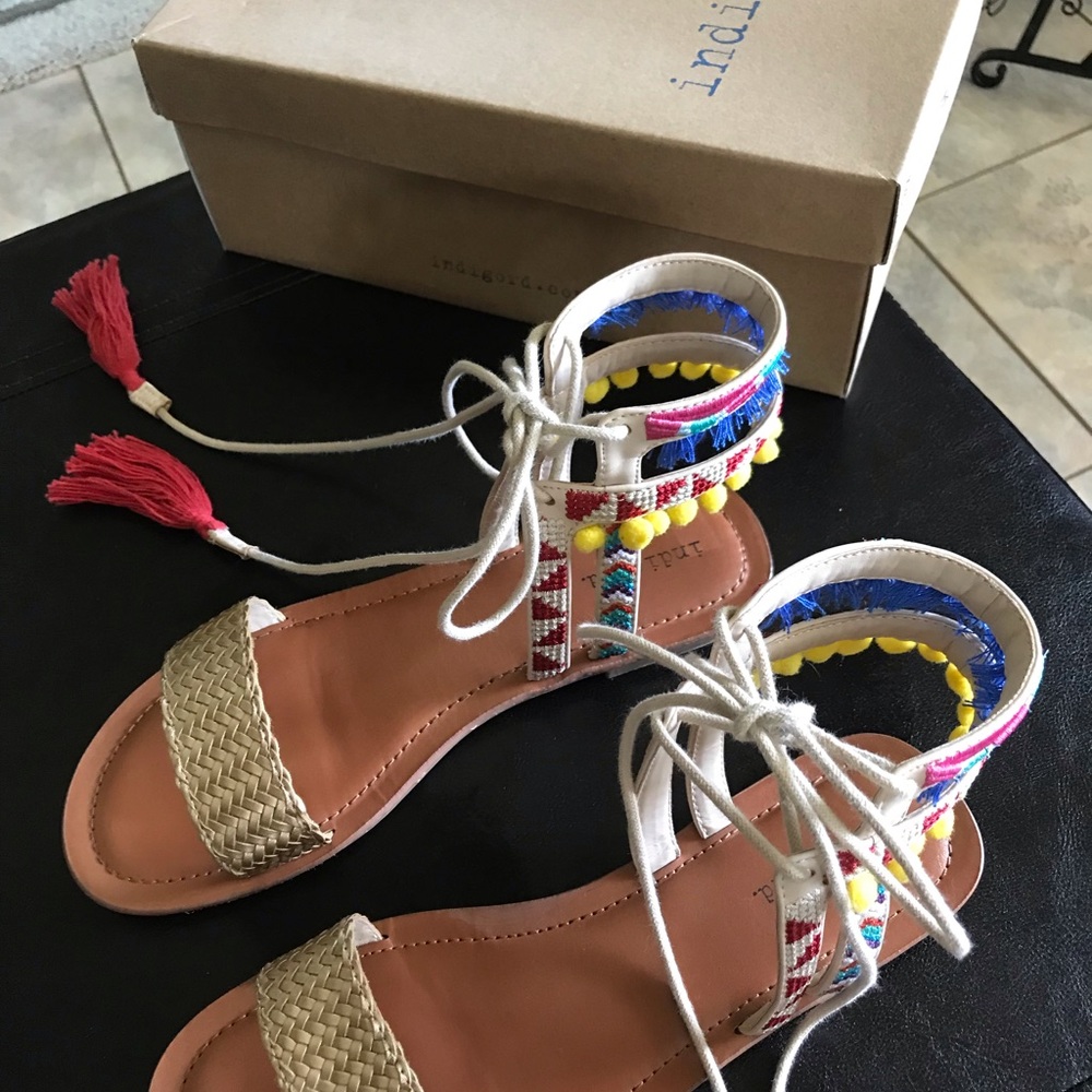 WORN ONCE! Indigo rd. Sandal Sz 8M